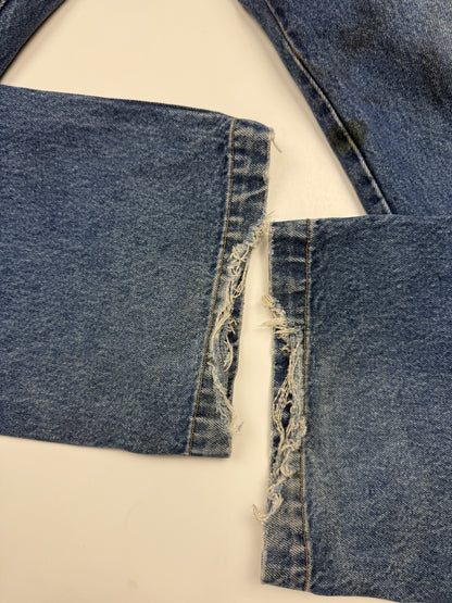 Vintage Y2K Phat Farm Carpenter Style Faded Stonewash Denim Jeans Size 30W