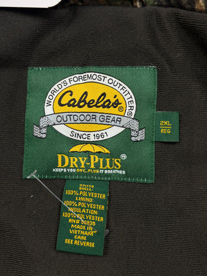 Vintage Cabelas Seclusion 3D Tree Camo Dry Plus Insulated Jacket Size XXL