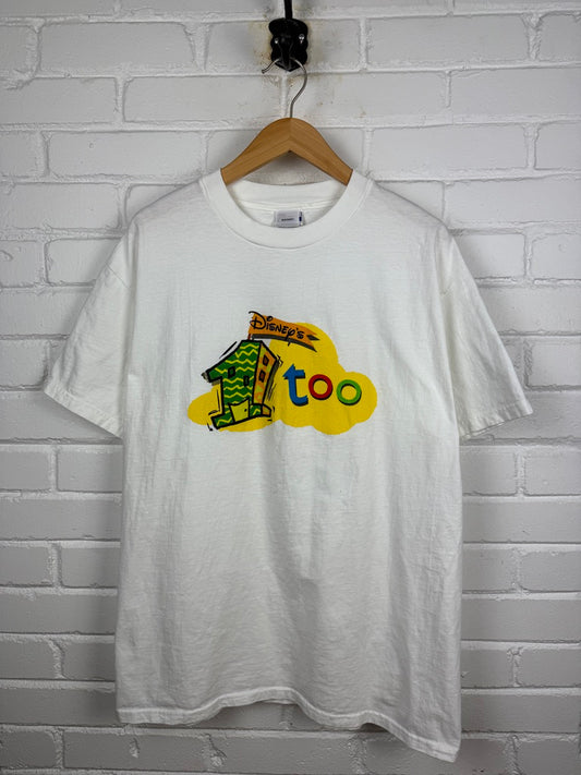 Vintage 90s Disneys 1 Too Morning Cartoons Graphic T Shirt Size L