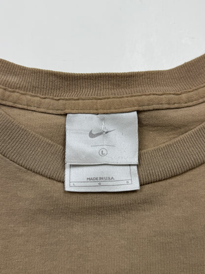 Vintage Y2K Nike Athletic #9 Big Graphic T Shirt Size L Earth Tone