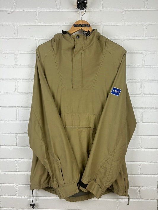 Vintage 90s CMX Sportswear 1/4 Zip Anorak Pullover Size XL Earth Tone
