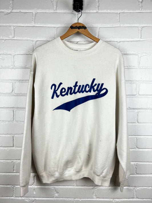 Vintage 90s Kentucky Wildcats NCAA Embroidered Script Colegiate Size L