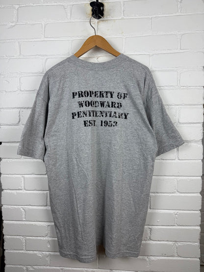 Vintage 2003 Gothika Property Of Woodward Penitentiary Movie Promo T Shirt Size XL