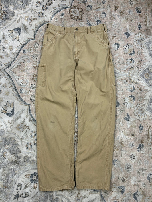 Carhartt Carpenter Work Wear Dungaree Fit Chino Pant Size 34W B151