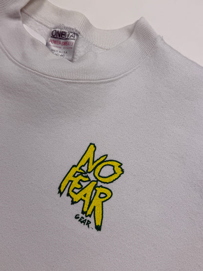 Vintage 90s No Fear Gear Mello Yello Nothing Mellow About It Promo Crewneck Sweatshirt Size L