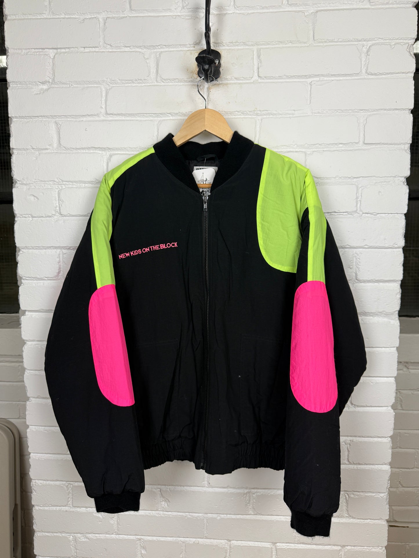 Vintage 90s New Kids On The Block Magic Summer Tour Insulated Bomber Jacket Size XL