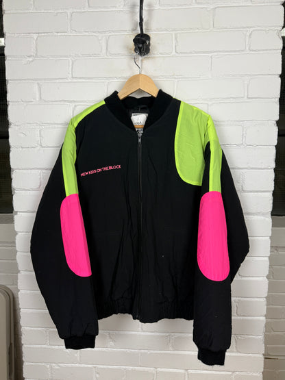Vintage 90s New Kids On The Block Magic Summer Tour Insulated Bomber Jacket Size XL