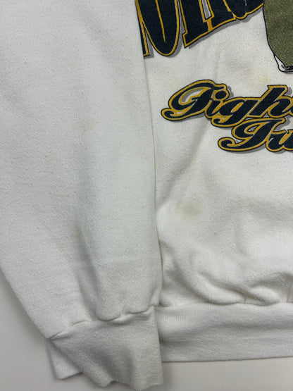Vintage 90s Notre Dame Fighting Irish Football Spell Out NCAA Sweatshirt Size XXL