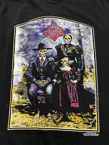 Vintage 90s Grateful Dead Skull Family Photo Stanley Mouse Art Music T Shirt XL