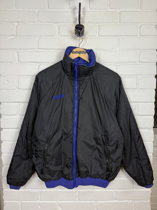 Vintage 90s Columbia Sportswear Nylon Insulated Reversible Puffer Jacket Size M