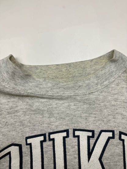 Vintage 90s Duke Blue Devils NCAA Collegiate Crest Front & Back Graphic Sweatshirt Size XL