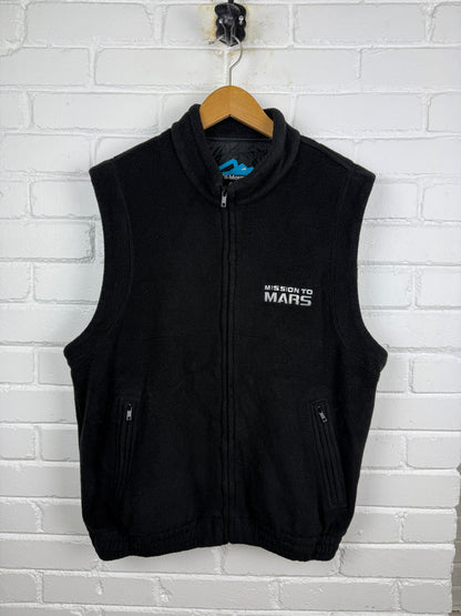 Vintage 90s Mission To Mars Movie Promo Embroidered Cast And Crew Fleece Vest Size L