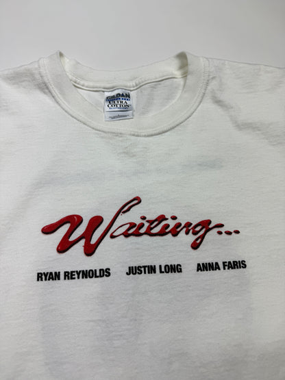 Vintage 2005 Waiting Movie Promo Ryan Reynolds Justin Long T Shirt Size L