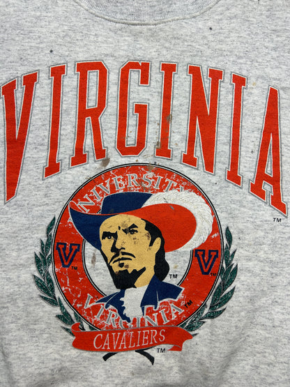 Vintage 90s Virgini Cavaliers Collegiate Crest Spell Out Graphic Sweatshirt Size M