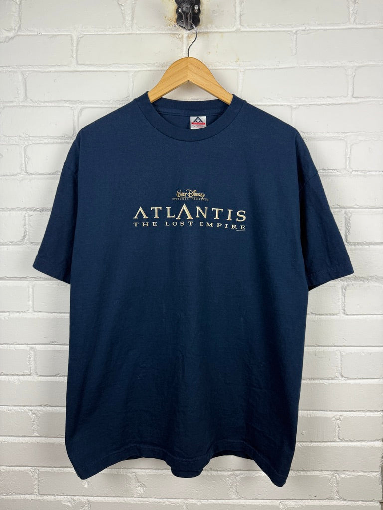 2001 Atlantis The Lost Emperor Disney Movie Promo T Shirt Size XL