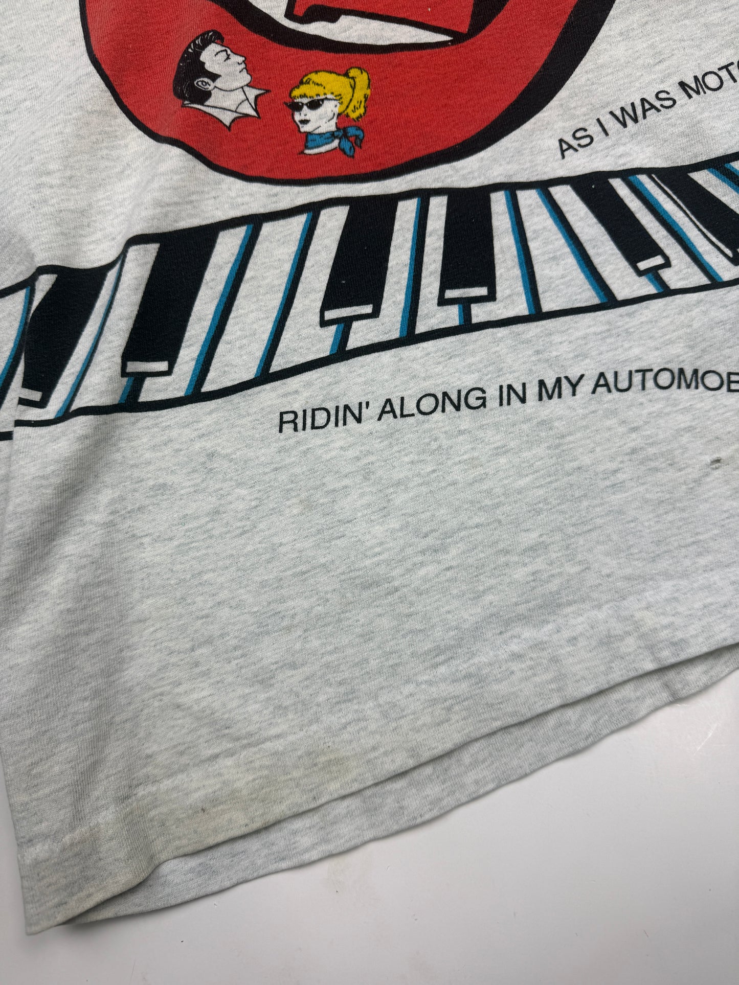 Vintage 1996 Cruisin Back To The 50s All Over Print Classic Cars Diner T Shirt Size XL