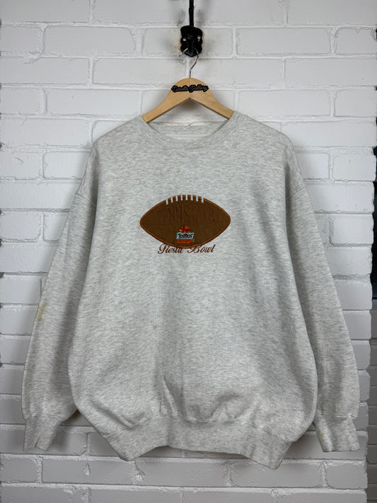 Vintage 90s Penn State Nittany Lions Fiesta Bowl NCAA Football Embroidered Sweatshirt Size XL
