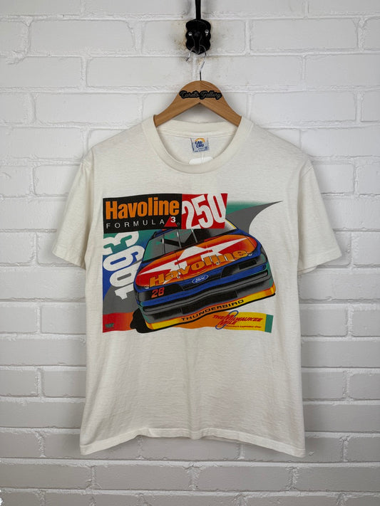 Vintage 1993 Havoline 250 Ford #28 Milwaukee Mile NASCAR Racing T Shirt Size M 90s