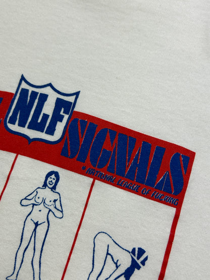 Vintage 90s NLF National League Of F***ing Official Signals Parody Sex T Shirt Size L