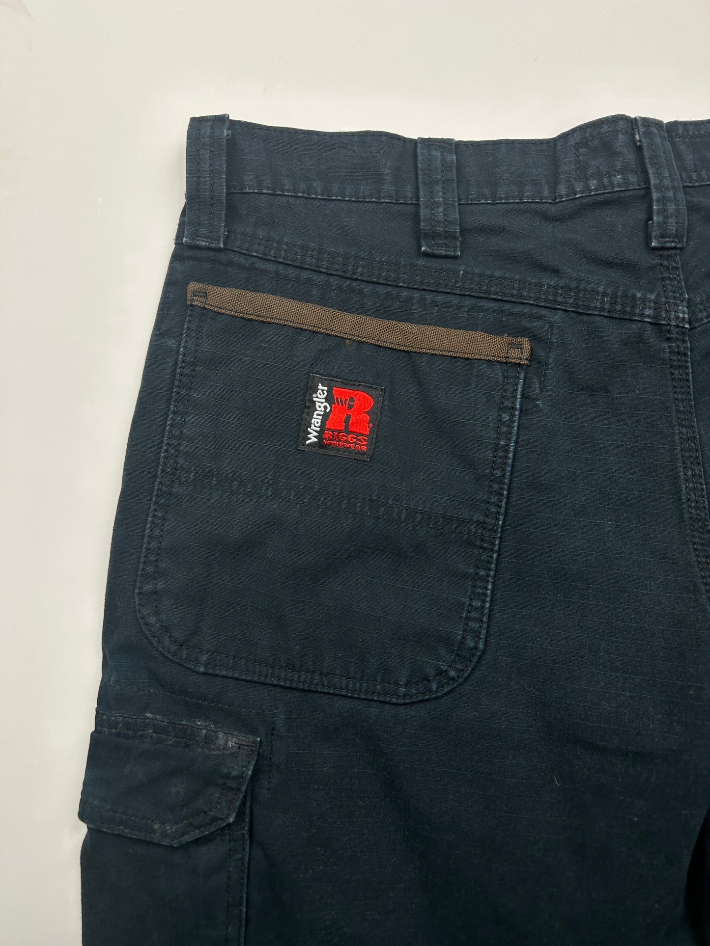 Wrangler Riggs Work Wear Cargo Rip Stop Carpenter Pants Size 36W