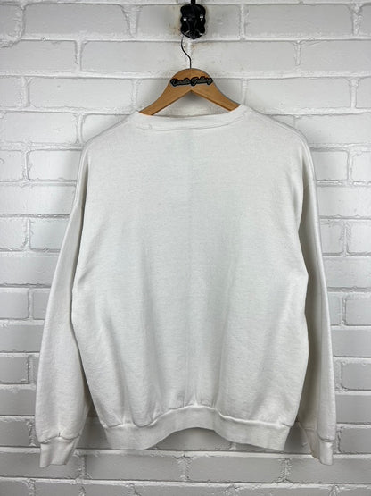 Vintage 1995 St Louis Rams Wrecking Crew Bettis Gilbert Caricature NFL Sweatshirt Size L 90s