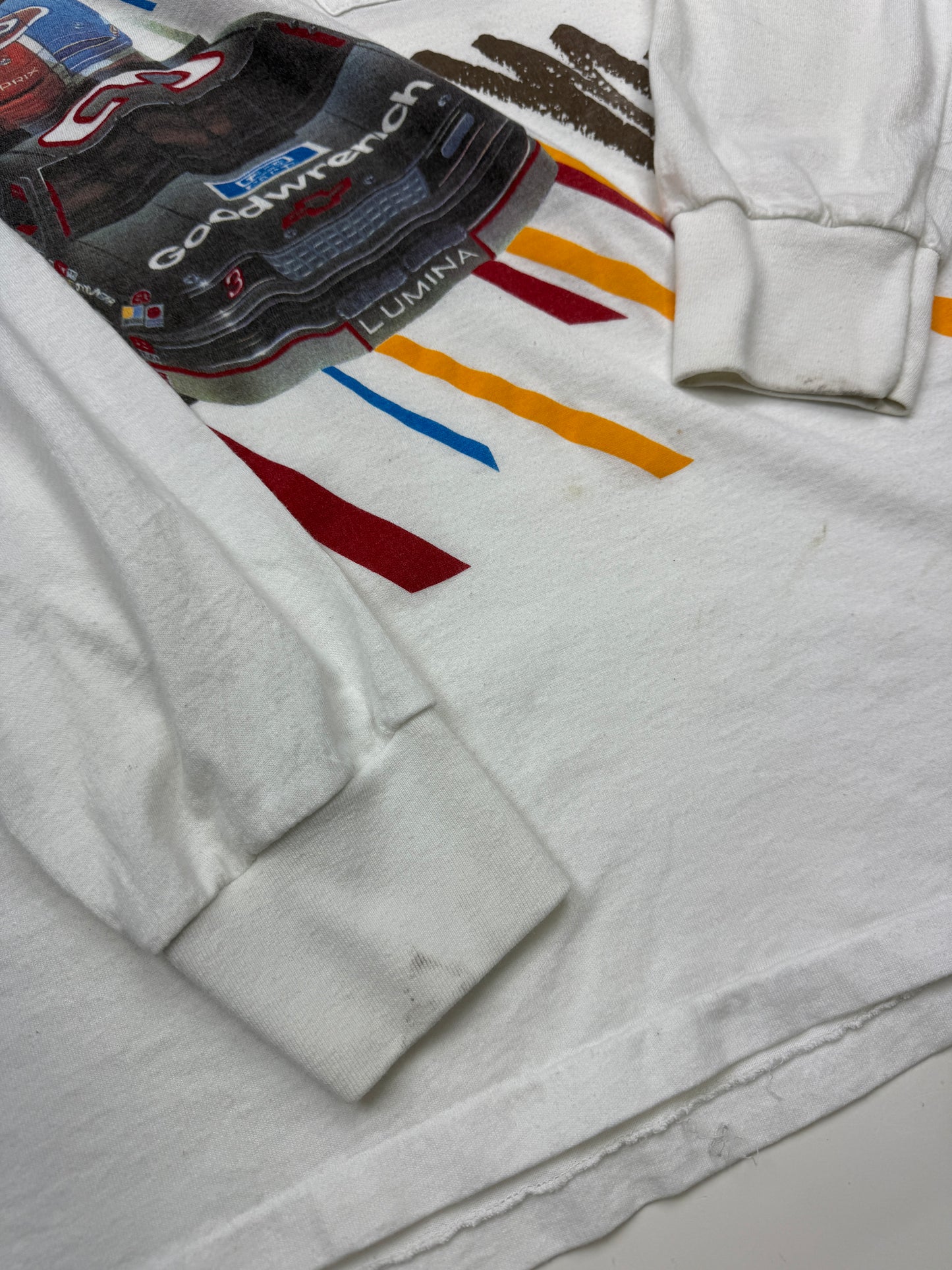 Vintage 1992 NACAR Winston Cup Series Racing Pop Art Long Sleeve T Shirt Size XL 90s