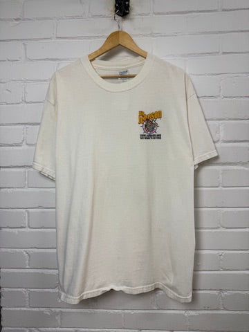 Vintage 2002 Big Johnson Head Boats Humour Funny Graphic T Shirt Size XL