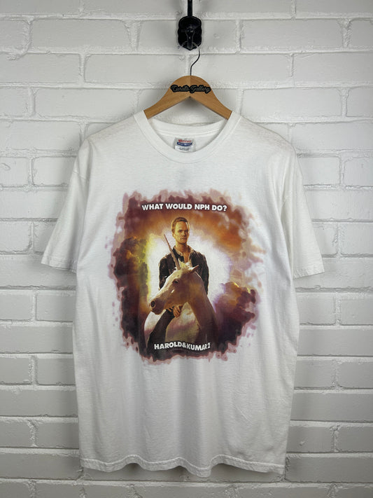 2008 Harold And Kumar 2 What Would NPH Do? Movie Promo T Shirt Size L