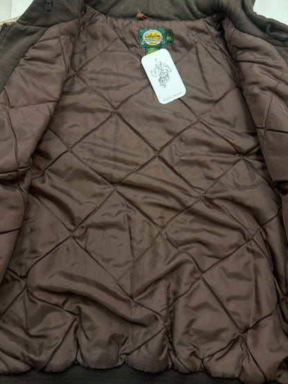 Cabelas Real Tree Camo Quilted Lined Insulated Hooded Bomber Jacket Size L