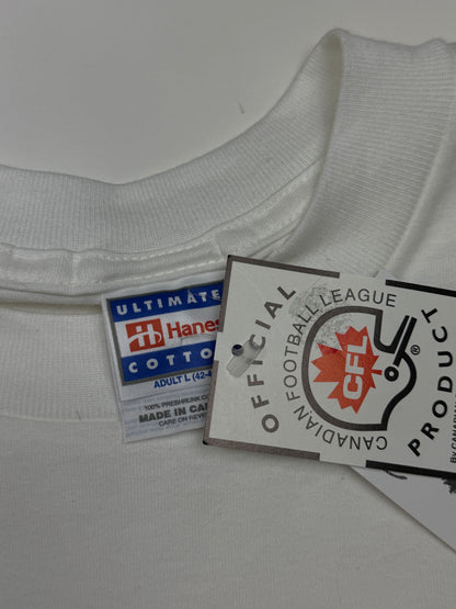 Vintage 90s Hamilton Tiger Cats Graphic Football T Shirt Size L