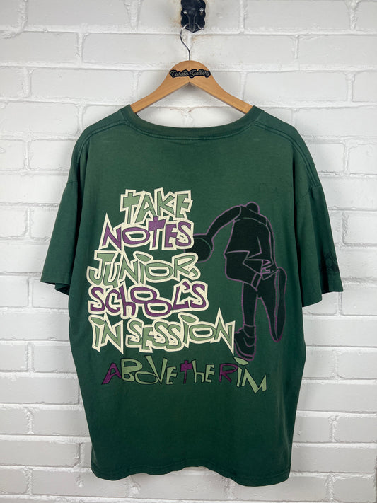 Vintage 90s Above The Rim Reebok Take Notes Junior Basketball T Shirt Size XL