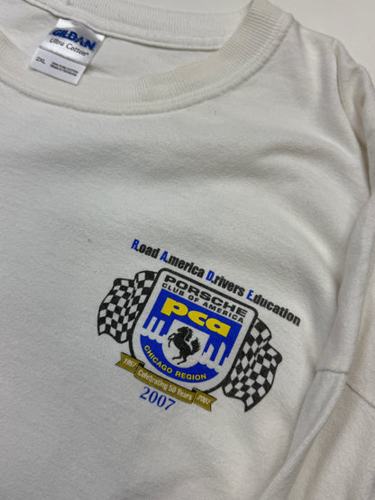 2007 Porsche Club Of America 50 Years Chicago Region PCA Long Sleeve T Shirt Size XXL