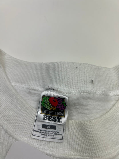 Vintage 90s Iowa State Centre Rose Capital Graphic Sweatshirt Size XL White