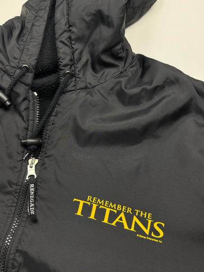 Vintage Remember The Titans Disney Promo Fleece Lined Coachs Jacket Size L