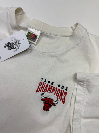 Vintage 1998 Chicago Bulls Nba Champions Embroidered T Shirt Size XL 90s