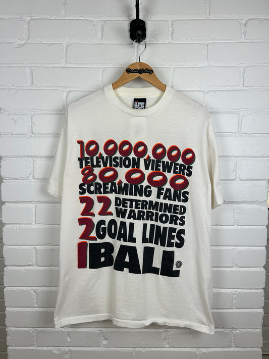 Vintage 1995 Miami VS FSU SomethingGot To Give NCAA Football T Shirt Size XL