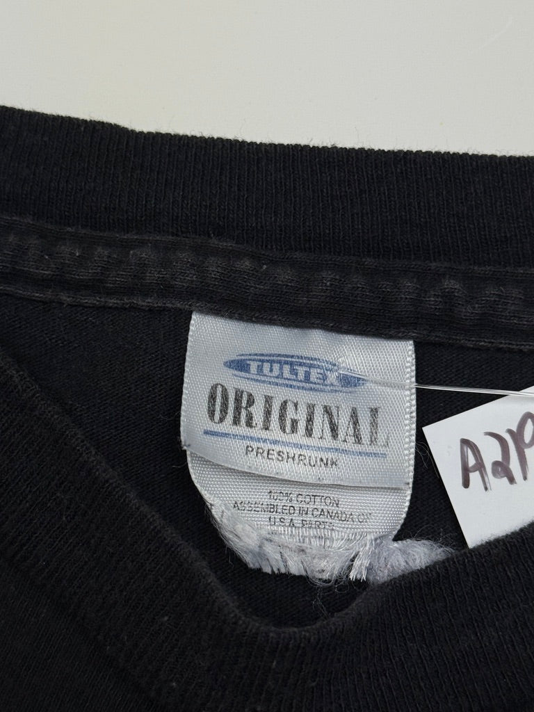 Vintage 1999 Hamilton Tiger Cats Eastern Division Champs Football Graphic T Shirt Size L