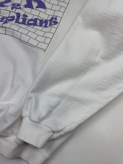 Vintage Im Y2K Compliant Puff Print Graphic Crewneck Sweatshirt Size XL