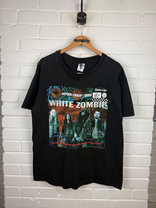 Vintage 1995 White Zombie Astro Creep 2000 Tour Metal Band Music T Shirt Size XL 90s