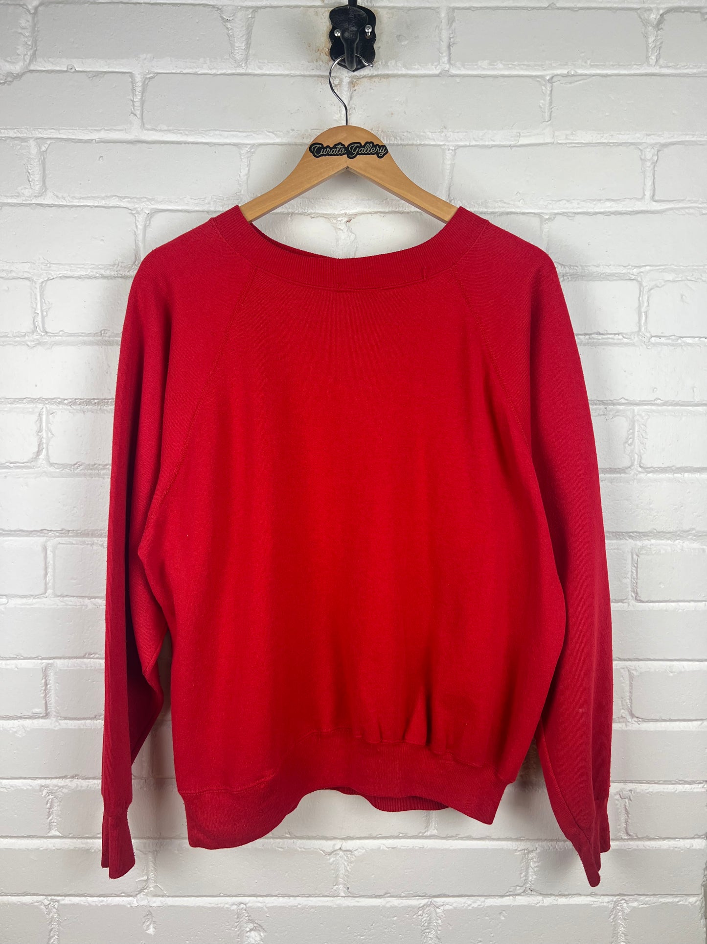 Vintage 80s Atlanta Hawks NBA Basketball Graphic Crewneck Sweatshirt Size L