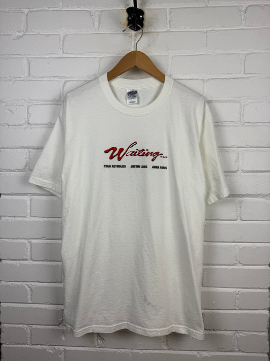 Vintage 2005 Waiting Movie Promo Ryan Reynolds Justin Long T Shirt Size L