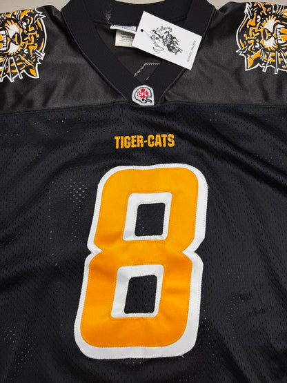 Vintage Hamilton Tiger Cats #8 CFL Stitched Puma Football Jersey Size L
