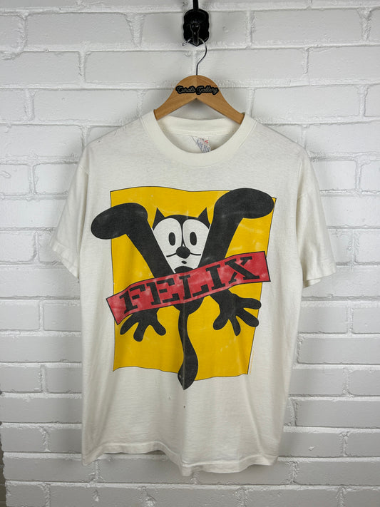 Vintage 1988 Felix The Cat XXX Censored Cartoon Sex Position T Shirt Size L 80s