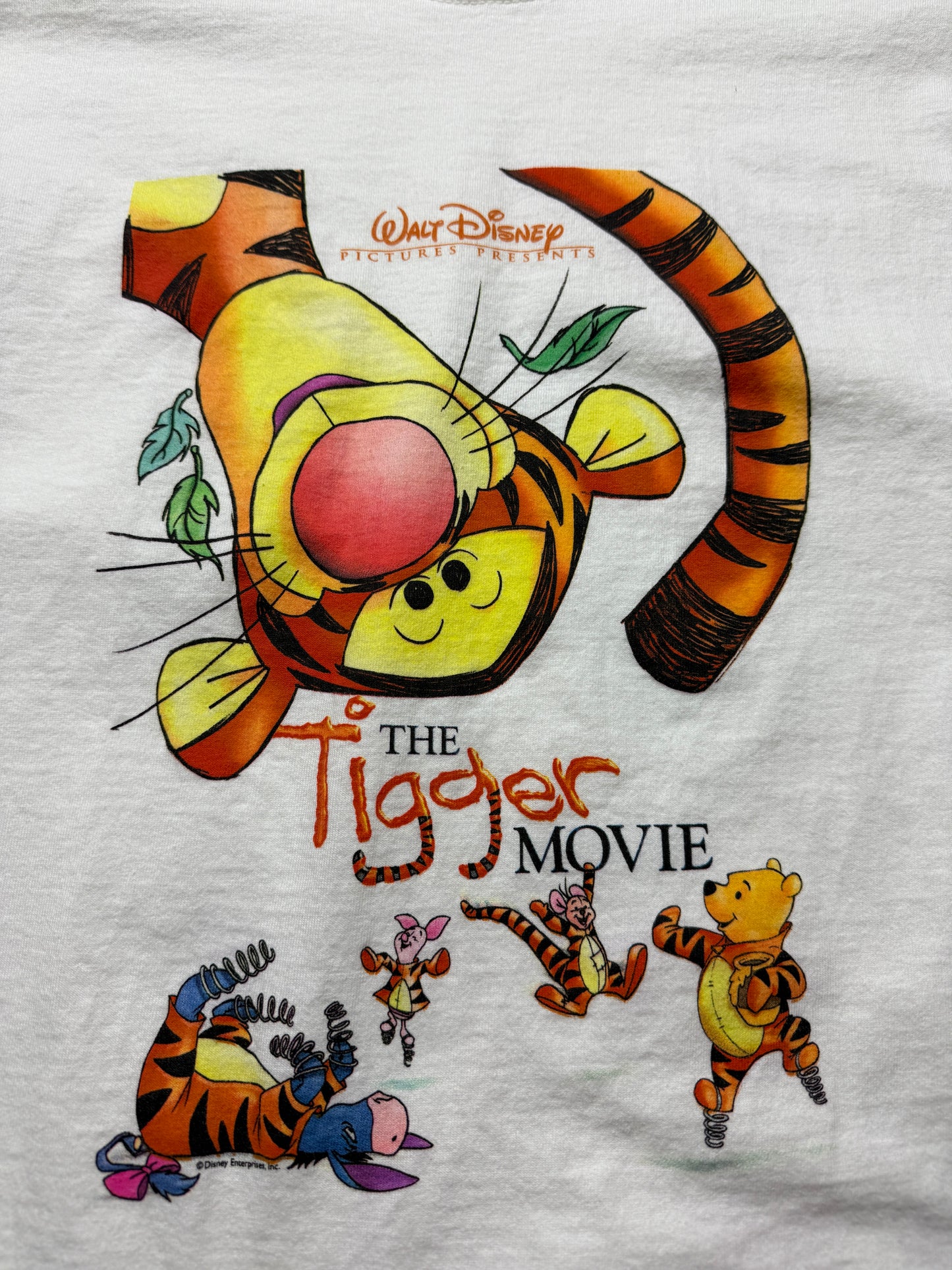 Vintage 2000 The Tigger Movie Disney Animation Movie Promo T Shirt Size XL