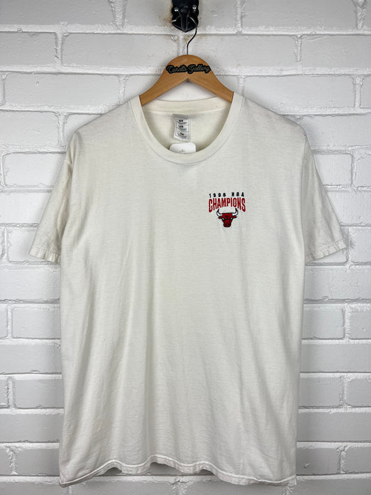 Vintage 1998 Chicago Bulls Nba Champions Embroidered T Shirt Size XL 90s