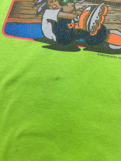 Vintage 2000 Jnco Y2K Flame Head USA Graphic T Shirt Size XL