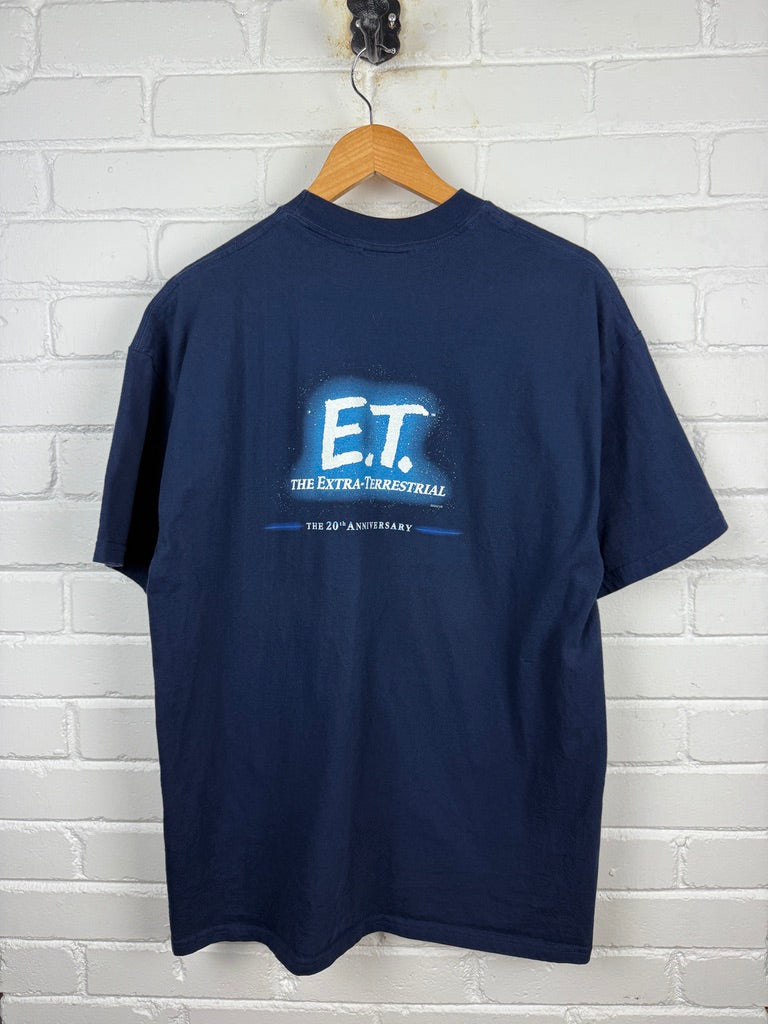 Vintage 2002 ET The Extra Terrestrial Anniversary Movie Promo Steven Spielberg T Shirt Size XL