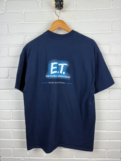 Vintage 2002 ET The Extra Terrestrial Anniversary Movie Promo Steven Spielberg T Shirt Size XL