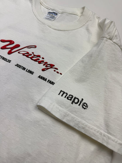 Vintage 2005 Waiting Movie Promo Ryan Reynolds Justin Long T Shirt Size L
