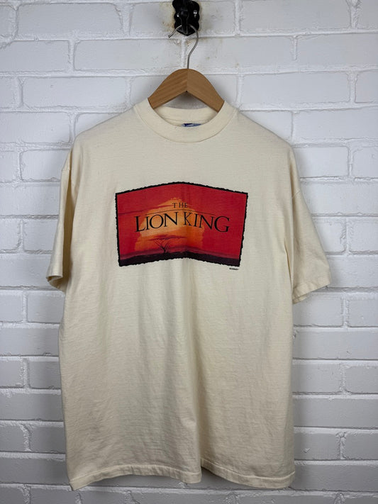 Vintage 90s The Lion King Disney Graphic Spell Out Animated T Shirt Size XL